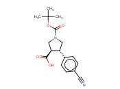 BOC-(+/-)-TRANS-4-(4-CYANO-PHENYL)-PYRROLIDINE-3-CARBOXYLIC ACID