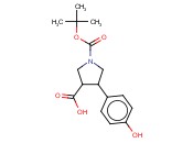 1-[(TERT-BUTOXY)CARBONYL]-4-(4-HYDROXYPHENYL)PYRROLIDINE-3-CARBOXYLIC ACID