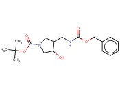 TERT-BUTYL 3-((BENZYLOXYCARBONYLAMINO)METHYL)-4-HYDROXYPYRROLIDINE-1-CARBOXYLATE