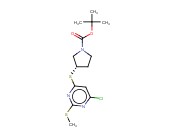 (S)-3-(6-CHLORO-2-METHYLSULFANYL-PYRIMIDIN-4-YLSULFANYL)-PYRROLIDINE-1-CARBOXYLIC ACID TERT-BUTYL ESTER