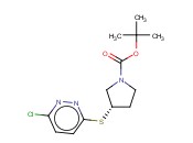 (S)-3-(6-CHLORO-PYRIDAZIN-3-YLSULFANYL)-PYRROLIDINE-1-CARBOXYLIC ACID TERT-BUTYL ESTER