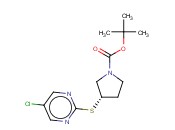 (S)-3-(5-CHLORO-PYRIMIDIN-2-YLSULFANYL)-PYRROLIDINE-1-CARBOXYLIC ACID TERT-BUTYL ESTER