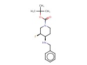 1-PIPERIDINECARBOXYLIC ACID, 3-FLUORO-4-[(PHENYLMETHYL)AMINO]-(3S,4R)-1,1-DIMETHYLETHYL ESTER