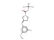 (R)-3-(6-CHLORO-2-METHYLSULFANYL-PYRIMIDIN-4-YLSULFANYL)-PYRROLIDINE-1-CARBOXYLIC ACID TERT-BUTYL ESTER