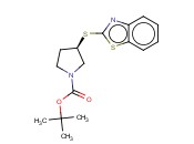 (R)-3-(BENZOTHIAZOL-2-YLSULFANYL)-PYRROLIDINE-1-CARBOXYLIC ACID TERT-BUTYL ESTER