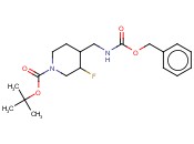 TERT-BUTYL 4-((BENZYLOXYCARBONYLAMINO)METHYL)-3-FLUOROPIPERIDINE-1-CARBOXYLATE