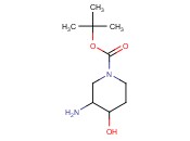 1-PIPERIDINECARBOXYLIC ACID, 3-<span class='lighter'>AMINO-4-HYDROXY</span>-, 1,1-DIMETHYLETHYL ESTER