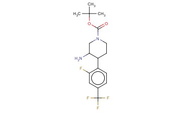 TERT-BUTYL 3-AMINO-4-(2-FLUORO-4-(TRIFLUOROMETHYL)PHENYL)PIPERIDINE-1-CARBOXYLATE