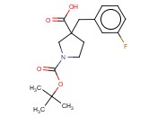 1-(TERT-BUTOXYCARBONYL)-3-(3-FLUOROBENZYL)PYRROLIDINE-3-CARBOXYLIC ACID