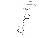 3-(6-CHLORO-PYRIMIDIN-4-YLSULFANYLMETHYL)-PYRROLIDINE-1-CARBOXYLIC ACID TERT-BUTYL ESTER