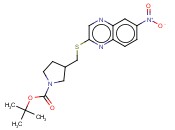 3-(6-NITRO-QUINOXALIN-2-YLSULFANYLMETHYL)-PYRROLIDINE-1-CARBOXYLIC ACID TERT-BUTYL ESTER