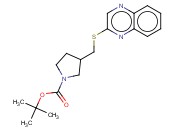 3-(QUINOXALIN-2-YLSULFANYLMETHYL)-PYRROLIDINE-1-CARBOXYLIC ACID TERT-BUTYL ESTER