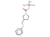 3-(PYRAZIN-2-YLSULFANYLMETHYL)-PYRROLIDINE-1-CARBOXYLIC ACID TERT-BUTYL ESTER