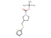 3-(THIAZOL-2-YLSULFANYLMETHYL)-PYRROLIDINE-1-CARBOXYLIC ACID TERT-BUTYL ESTER