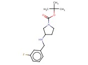 1-<span class='lighter'>吡咯烷</span>羧酸,3-[[(3-氟苯基)<span class='lighter'>甲基</span>]氨基]-, 1,1-二<span class='lighter'>甲基</span>乙基酯