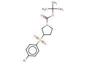 1-<span class='lighter'>吡咯烷</span>羧酸,3-[(4-溴苯基)磺酰]-, 1,1-二<span class='lighter'>甲基</span>乙基酯