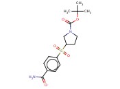 1-<span class='lighter'>吡咯烷</span>羧酸,3-[[4-(氨基羰基)苯基]磺酰]-, 1,1-二<span class='lighter'>甲基</span>乙基酯