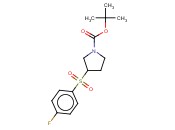 1-<span class='lighter'>吡咯烷</span>羧酸,3-[(4-氟苯基)磺酰]-, 1,1-二<span class='lighter'>甲基</span>乙基酯