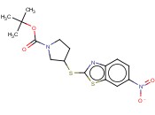 3-(6-NITRO-BENZOTHIAZOL-2-YLSULFANYL)-PYRROLIDINE-1-CARBOXYLIC ACID TERT-BUTYL ESTER