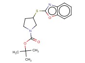 3-(BENZOOXAZOL-2-YLSULFANYL)-PYRROLIDINE-1-CARBOXYLIC ACID TERT-BUTYL ESTER