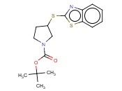 3-(BENZOTHIAZOL-2-YLSULFANYL)-PYRROLIDINE-1-CARBOXYLIC ACID TERT-BUTYL ESTER