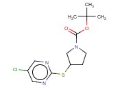 3-(5-CHLORO-PYRIMIDIN-2-YLSULFANYL)-PYRROLIDINE-1-CARBOXYLIC ACID TERT-BUTYL ESTER
