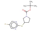 3-(5-FLUORO-PYRIMIDIN-2-YLSULFANYL)-PYRROLIDINE-1-CARBOXYLIC ACID TERT-BUTYL ESTER