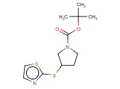 3-(THIAZOL-2-YLSULFANYL)-PYRROLIDINE-1-CARBOXYLIC ACID TERT-BUTYL ESTER