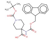 N-<span class='lighter'>叔</span><span class='lighter'>丁</span><span class='lighter'>氧</span><span class='lighter'>羰基</span>4-(FMOC-<span class='lighter'>氨基</span>)哌啶-4-羧酸