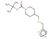 4-(THIAZOL-5-YLMETHYLSULFANYLMETHYL)-PIPERIDINE-1-CARBOXYLIC ACID TERT-BUTYL ESTER