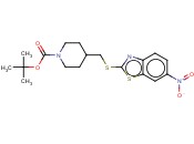 4-(6-NITRO-BENZOTHIAZOL-2-YLSULFANYLMETHYL)-PIPERIDINE-1-CARBOXYLIC ACID TERT-BUTYL ESTER