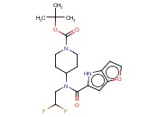 TERT-BUTYL 4-(N-(2,2-DIFLUOROETHYL)-4H-FURO[3,2-B]PYRROLE-5-CARBOXAMIDO)PIPERIDINE-1-CARBOXYLATE