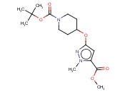 TERT-BUTYL 4-((5-(METHOXYCARBONYL)-1-METHYL-1H-PYRAZOL-3-YL)OXY)PIPERIDINE-1-CARBOXYLATE