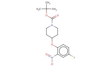 TERT-BUTYL 4-(4-FLUORO-2-NITROPHENOXY)PIPERIDINE-1-CARBOXYLATE