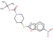 4-(6-NITRO-BENZOOXAZOL-2-YLSULFANYL)-PIPERIDINE-1-CARBOXYLIC ACID TERT-BUTYL ESTER
