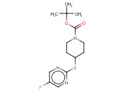 4-(5-FLUORO-PYRIMIDIN-2-YLSULFANYL)-PIPERIDINE-1-CARBOXYLIC ACID TERT-BUTYL ESTER