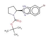 (S)-<span class='lighter'>TERT-BUTYL</span> 2-(6-BROMO-1H-BENZO[D]IMIDAZOL-2-YL)PYRROLIDINE-1-<span class='lighter'>CARBOXYLATE</span>