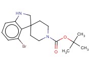 <span class='lighter'>TERT-BUTYL</span> 4-BROMOSPIRO[INDOLINE-3,4'-PIPERIDINE]-1'-<span class='lighter'>CARBOXYLATE</span>