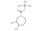 <span class='lighter'>1H-AZEPINE-1-CARBOXYLIC</span> ACID, <span class='lighter'>4-AMINOHEXAHYDRO-3-HYDROXY-</span>, <span class='lighter'>1,1-DIMETHYLETHYL</span> <span class='lighter'>ESTER</span>