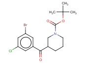 TERT-BUTYL 3-(3-BROMO-5-CHLOROBENZOYL)PIPERIDINE-1-CARBOXYLATE
