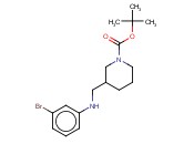 1-<span class='lighter'>哌啶</span>羧酸,3-[[(3-溴苯基)<span class='lighter'>氨基</span>]甲基]-, 1,1-二甲基乙基酯