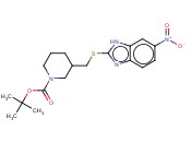 3-(6-NITRO-1H-BENZOIMIDAZOL-2-YLSULFANYLMETHYL)-PIPERIDINE-1-CARBOXYLIC ACID TERT-BUTYL ESTER