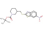 3-(6-NITRO-BENZOTHIAZOL-2-YLSULFANYLMETHYL)-PIPERIDINE-1-CARBOXYLIC ACID TERT-BUTYL ESTER