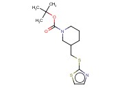 3-(THIAZOL-2-YLSULFANYLMETHYL)-PIPERIDINE-1-CARBOXYLIC ACID TERT-BUTYL ESTER