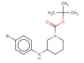 1-<span class='lighter'>哌啶</span>羧酸,3-[(4-溴苯基)<span class='lighter'>氨基</span>]-, 1,1-二甲基乙基酯