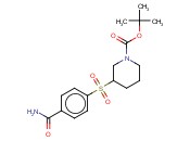1-<span class='lighter'>哌啶</span>羧酸,3-[[4-(<span class='lighter'>氨基</span>羰基)苯基]磺酰]-, 1,1-二甲基乙基酯