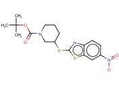 3-(6-NITRO-BENZOTHIAZOL-2-YLSULFANYL)-PIPERIDINE-1-CARBOXYLIC ACID TERT-BUTYL ESTER