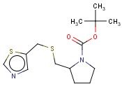 2-(THIAZOL-5-YLMETHYLSULFANYLMETHYL)-PYRROLIDINE-1-CARBOXYLIC ACID TERT-BUTYL ESTER