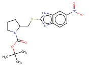 2-(6-NITRO-1H-BENZOIMIDAZOL-2-YLSULFANYLMETHYL)-PYRROLIDINE-1-CARBOXYLIC ACID TERT-BUTYL ESTER