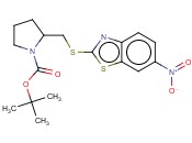 2-(6-NITRO-BENZOTHIAZOL-2-YLSULFANYLMETHYL)-PYRROLIDINE-1-CARBOXYLIC ACID TERT-BUTYL ESTER